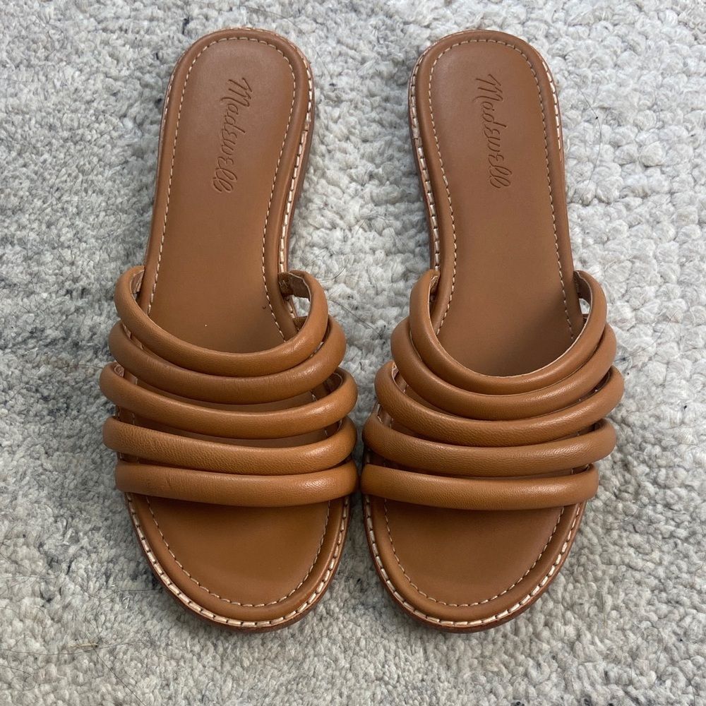 Madewell Addie Leather Slide Sandal - Picture 2 of 8